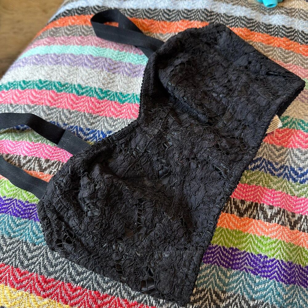 Rare! Dolce & Gabbana lace bralette top with corset details